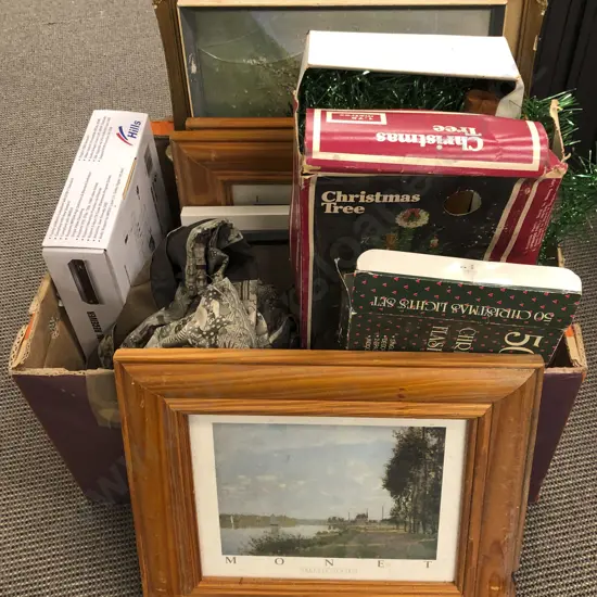 Qty Asst Incl. Framed Works / Electronics etc
