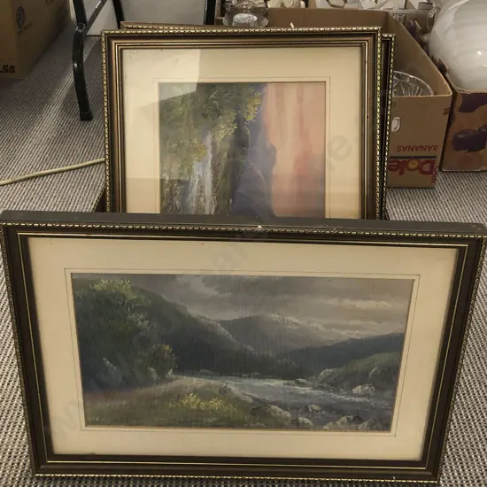 Box of Framed Prints and Originals