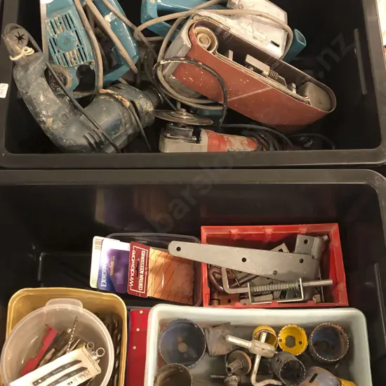 Box Asst Power Tools Incl. Sanders / Drills etc