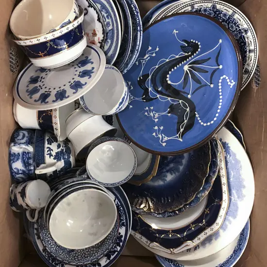 Box Asst Blue & White China