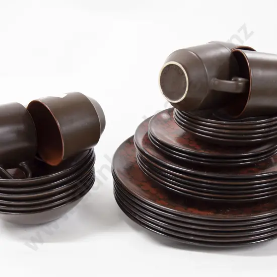 Mark Cleverly Crown Lynn Part Breakfast Set