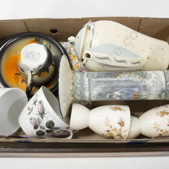 Suzie Cooper Hot Water and Asst China on Advertising Tray