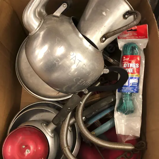 Box Asst Vintage Kitchenware etc