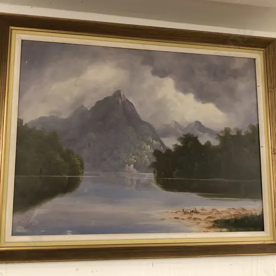 H.W.S "Doubtful Inlet" Early C20th Oil