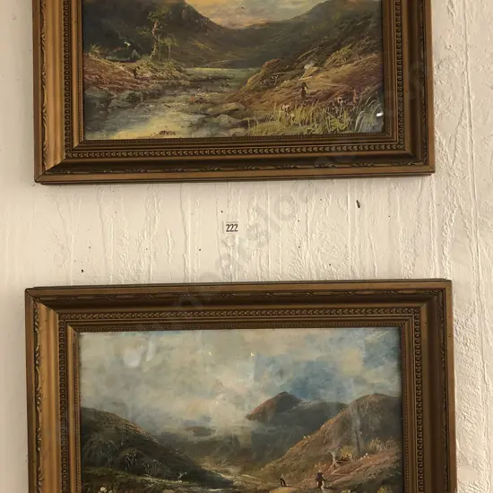 Two Gilt Framed Oil Landscapes