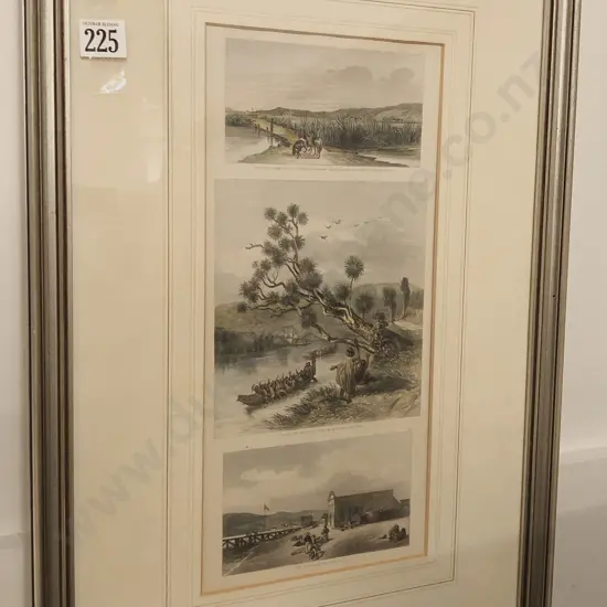 Early NZ Hand Colored Lithograph