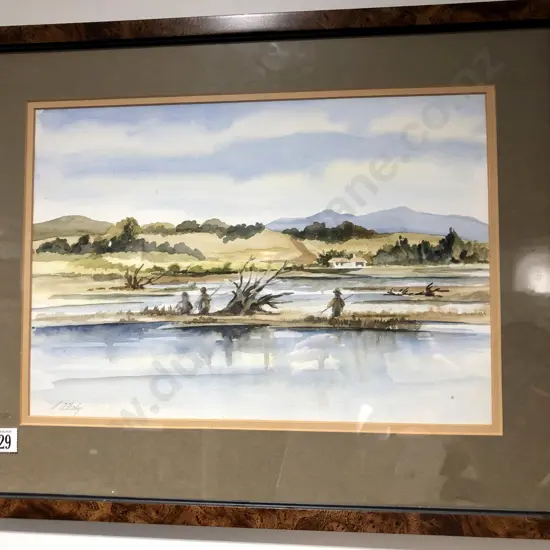 W/C Landscape Signed Daly