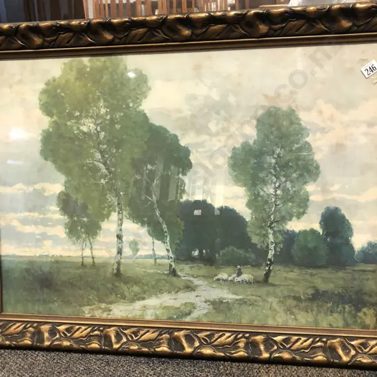 Large Ornate Gilt Framed Print