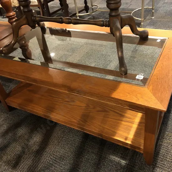 Two Tier Glass Top Coffee Table
