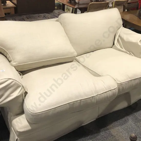 Linen Two Seater Sofa
