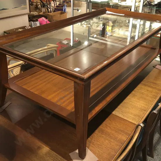 Rectangular Glass Top Coffee Table