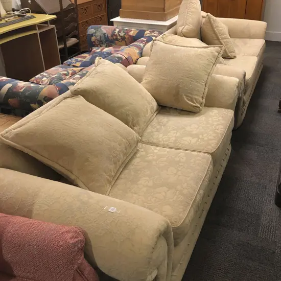 Two and Three Seater Sofas with Floral Upholstery