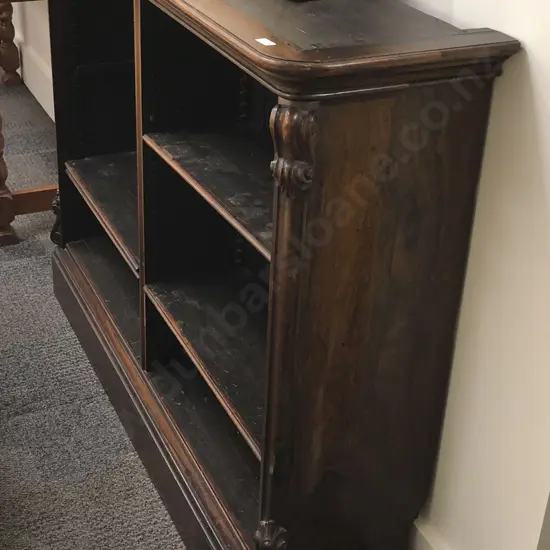 Victorian Rosewood Low Bookcase