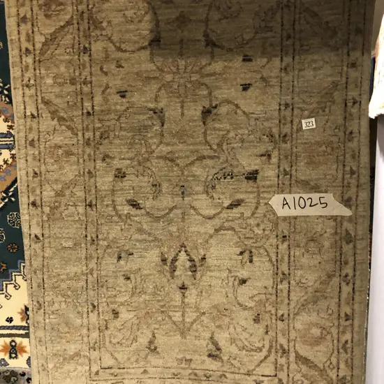 Beige Faded Hall Runner