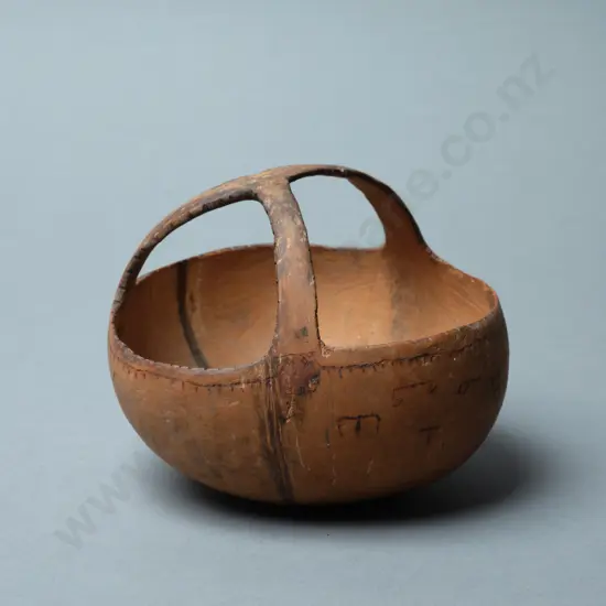 A Coconut Shell basket Collected by Reverend Williams