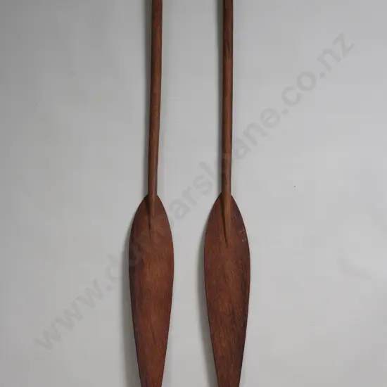 A Pair of Coconut Wood Paddles