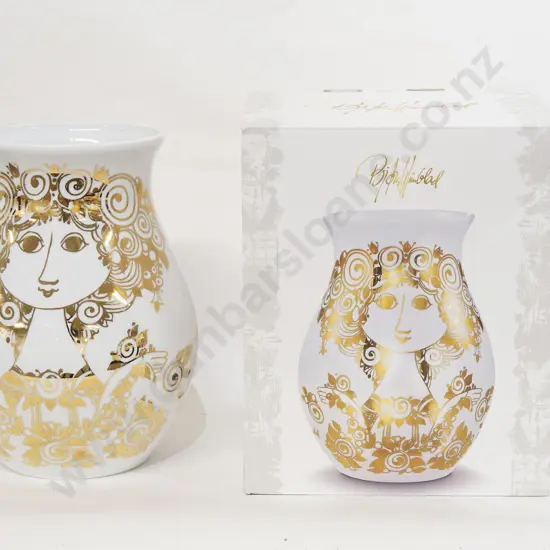 Bjorn Wiinblad "Rosalinde" Gold Flower Vase