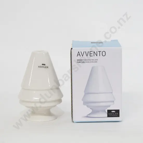 Kahler "Avvento" Candle Holder White Mini