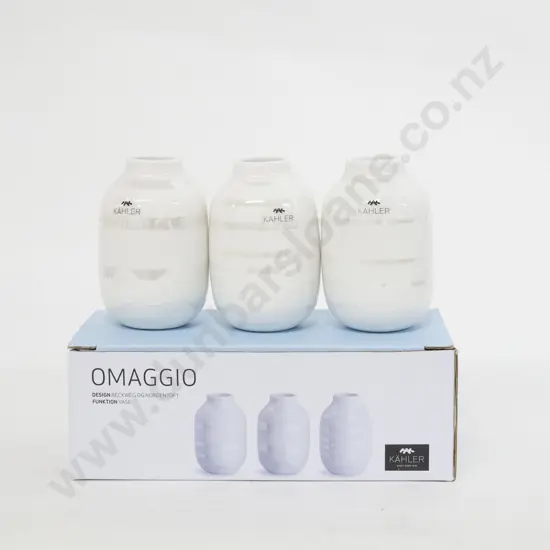 Kahler "Omaggio" Set of Three Mini Vases