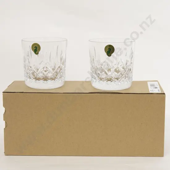 Waterford Pair of Giftology "Lismore" Double Old Fashioned Tumblers