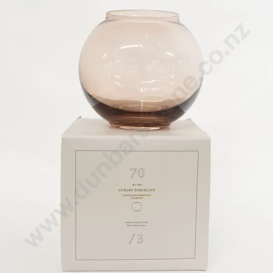 Lyngby Porcelaen "Form Collection 70\3" Burgundy Vase