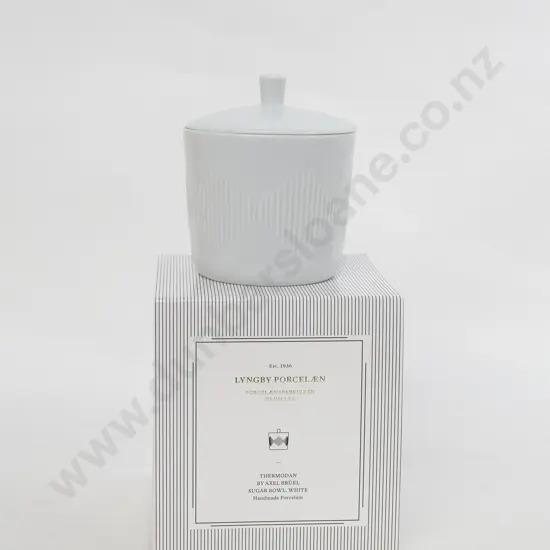 Lyngby Porcelaen "Thermodan by Axel Bruel" White Sugar Bowl