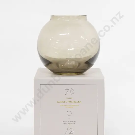 Lyngby Porcelaen "Form Collection 70\2" Smoke Colored Glass Vase