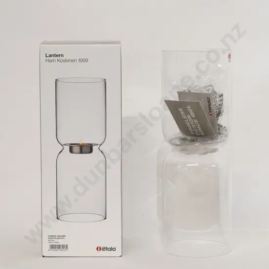Iittala Clear Glass Candle Holder
