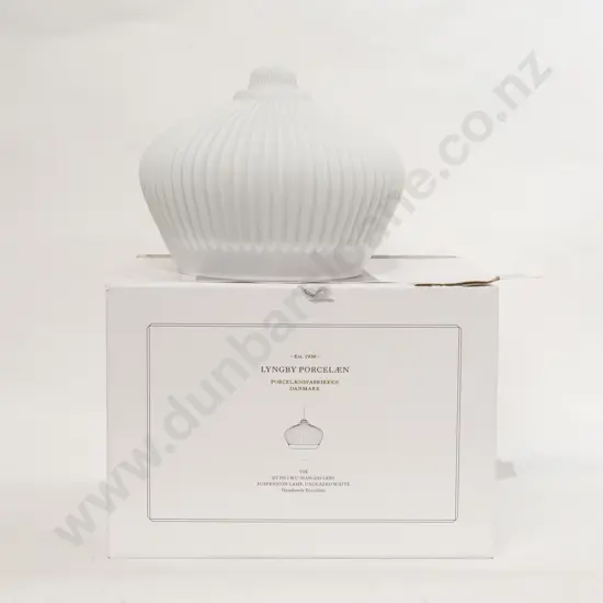 Lyngby Porcelaen "TSE" Suspension Lamp - Unglazed White