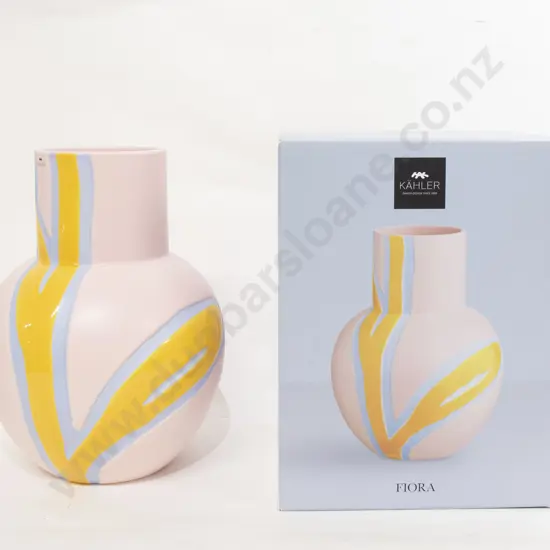 Kahler "Fiora" Pink Vase