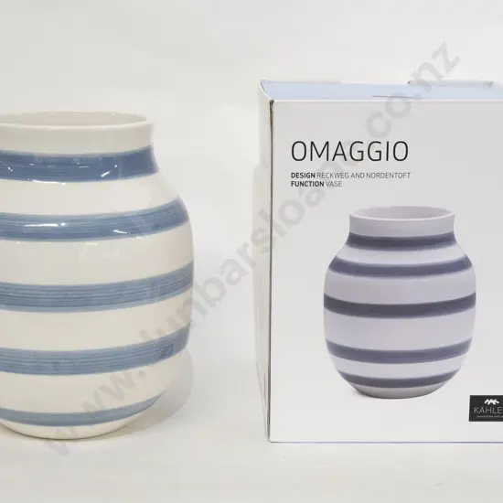 Kahler "Omaggio" Light Blue Medium Vase
