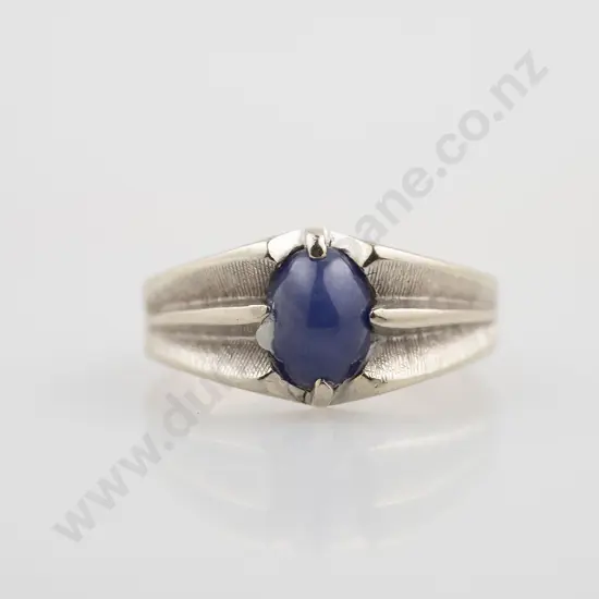 14ct Single Star Sapphire Dress Ring
