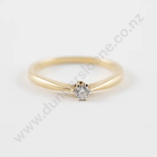 18ct Solitaire Diamond Ring