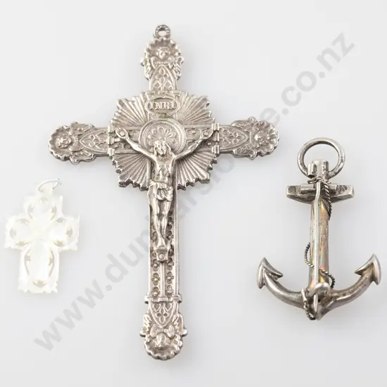 Victorian Silver Anchor Brooch