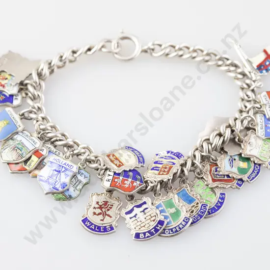 S/S Curb Link Charm Bracelet