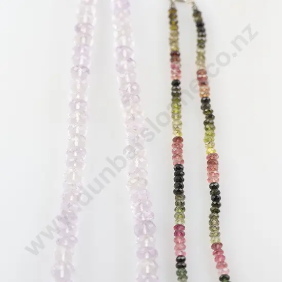 Single Strand Faceted Rock Crystal Necklace