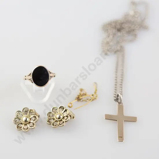 9ct Onyx Signet Ring