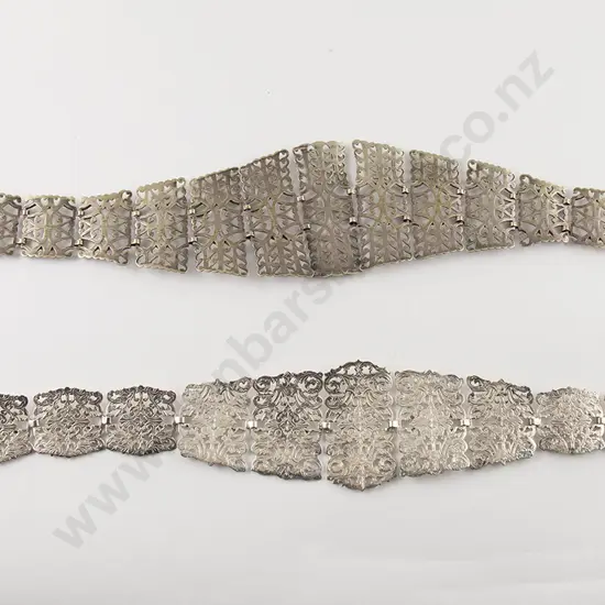 Two Edwardian S/Plate Belts