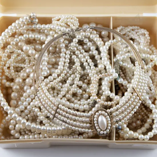 Collection Vintage Imitation Pearl Jewellery