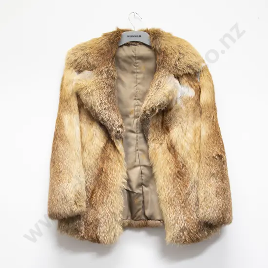Vintage Red Fox Fur Jacket