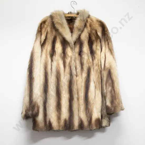 Vintage Red Fox Fur Jacket
