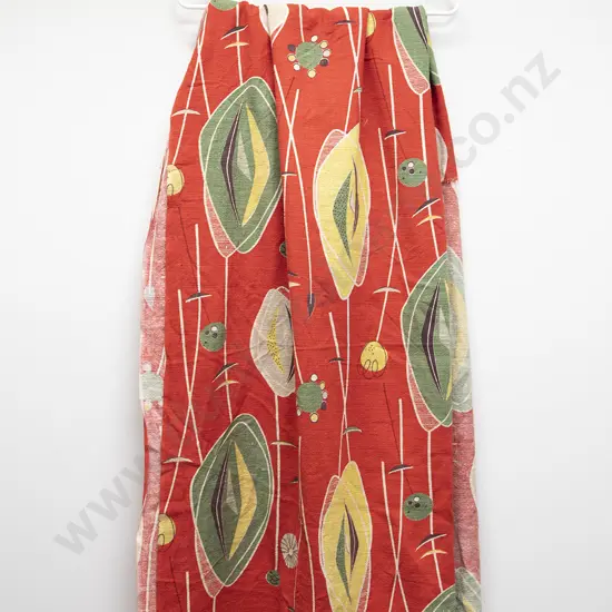 Mid Century Modern Home Design Fabric Piece