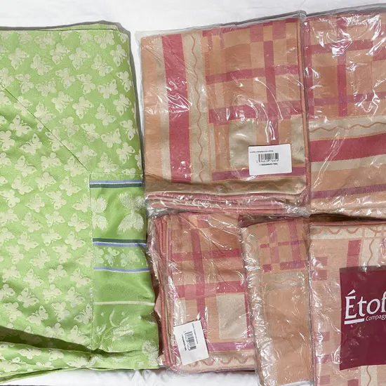 Eight Cushion Covers and Table Cover