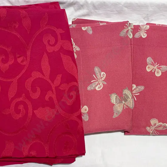 Two Pillow Cases and Table Cover