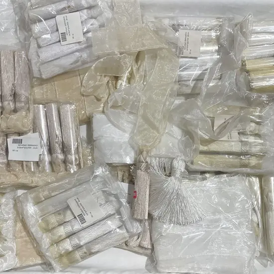 Quantity of Beige and Cream Curtain Tassel Tie Backs