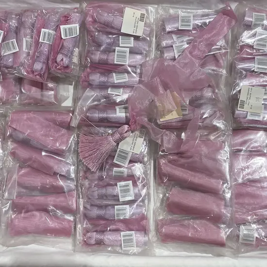 Quantity of Pink Curtain Tassel Tie Backs