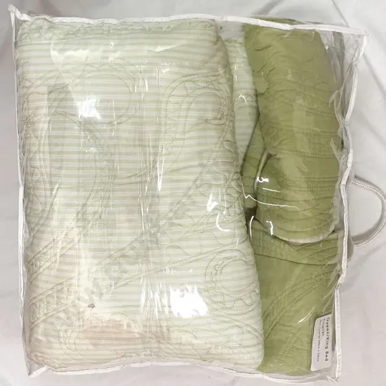 Queen Bed Cover and Two Pillow Covers