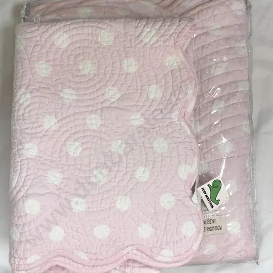 Matching Single Quilted Bed Cover and Cot Cover