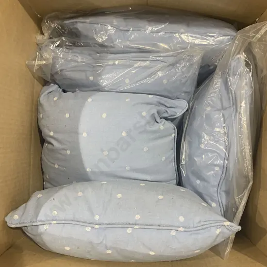 Five Large and Four Small Couch Cushions