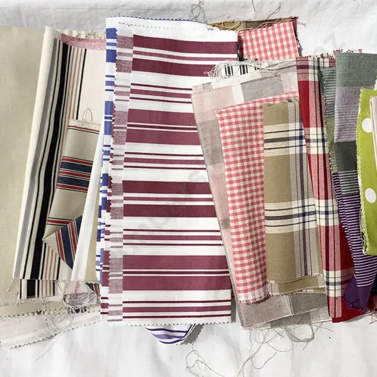 Two Boxes of Various Material Swatches